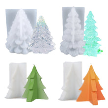 Load image into Gallery viewer, 3D Christmas Tree Silicone Mold DIY Handmade Christmas Ornament Aromath Soap Epoxy Resin Plaster Craft Molds Home Festival Decor