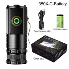 Load image into Gallery viewer, Strong Long-Range Flashlight Super Bright P35 Fixed Focus Portable Mini Flashlight Tail Iron Strip With Strong Magnetic Outdoor Multi-Function Clip Cap Light -1300 Lumens