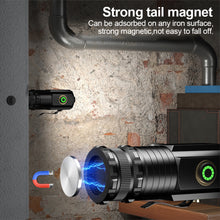 Load image into Gallery viewer, Strong Long-Range Flashlight Super Bright P35 Fixed Focus Portable Mini Flashlight Tail Iron Strip With Strong Magnetic Outdoor Multi-Function Clip Cap Light -1600 Lumens
