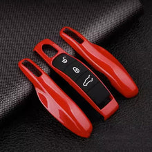 Load image into Gallery viewer, 4Pcs/Set Car Smart Remote Key Case Fob Covers Set Shell for Porsche Cayman Cayenne 911 970 981 991 Panamera Spyder Carrera Macan Boxster