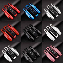 Load image into Gallery viewer, 4Pcs/Set Car Smart Remote Key Case Fob Covers Set Shell for Porsche Cayman Cayenne 911 970 981 991 Panamera Spyder Carrera Macan Boxster