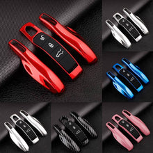 Load image into Gallery viewer, 4Pcs/Set Car Smart Remote Key Case Fob Covers Set Shell for Porsche Cayman Cayenne 911 970 981 991 Panamera Spyder Carrera Macan Boxster