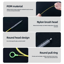 Load image into Gallery viewer, 230cm/90.55inch Car Drain Dredge Cleaning Scrub Brush Auto Sunroof Long Hoses Detailing Cleaning Tool Spiral Cleaning Brush
