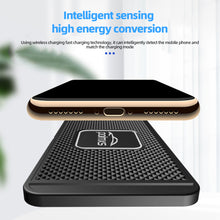 Load image into Gallery viewer, Car Wireless Fast Charger Silicone Anti-skid Pad Cradle Dock for iPhone 14 13 X 12 Pro Max Samsung Charging Stand 15W Interior Accessories