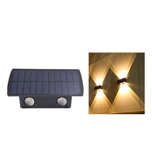 Load image into Gallery viewer, Super Bright Solar Wall Spot Light Outdoor Garden Decoration Wall Lamp High Brightness Up And Down Luminous Lighting Outdoor Solar LED Lamp