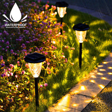 Load image into Gallery viewer, Solar Lawn Spike Lamp Outdoor Garden Pathway Lamp with Base Solar Waterproof Landscape Path Yard Backyard Patio Decorative Lamp