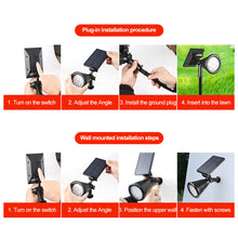 Load image into Gallery viewer, 7/18 LED Solar Lawn Lights Outdoor Landscape Spotlights IP65 Waterproof Upgraded Solar Powered Wall Lamp Villa Garden Decorative Lamp