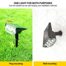 Load image into Gallery viewer, 2/7 LED Solar Lawn Lights Outdoor Landscape Spotlights Waterproof Solar Powered Wall Lamp Villa Garden Decorative Lamp