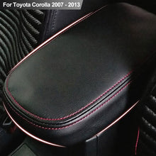 Load image into Gallery viewer, Car Armrest Box Center Console Lid Armrest Cover Interior Accessories Microfiber Leather Cover For Toyota Corolla 2007 - 2013