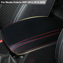 Load image into Gallery viewer, Car Armrest Box Center Console Lid Armrest Cover Interior Accessories Microfiber Leather Cover For Skoda Octavia 2007-2014 2015-2020