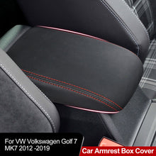 Load image into Gallery viewer, Car Armrest Box Center Console Lid Armrest Cover Interior Accessories Microfiber Leather Cover For VW Volkswagen Golf 7 MK7 2012 -2019