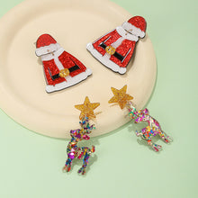 Load image into Gallery viewer, Christmas Acrylic Elk Ear Stud Jewelry Women Child Christmas Fashion New Year Gift Xmas Earrings Ins Jewelry