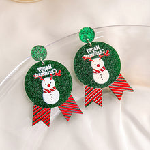 Load image into Gallery viewer, Fashion Winter Christmas Circle Round Heart Eardrop Deer Elk Creative Pendant Earrings Star Xmas Earrings Jewelry for Women