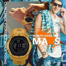 Load image into Gallery viewer, Multifunctional Men's Technology Electronic Sports Watch Luminous Waterproof Watch Daily Running Fashion Watch Wristwatch