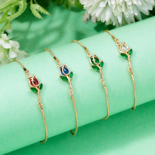 Load image into Gallery viewer, Tulip Flower Bracelet Fashion Creative Flower Snake Bone Bracelet Women Tulip Elegant Bracelet Accessories