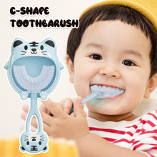 Load image into Gallery viewer, Baby Toothbrush Children 360 Degree U-shaped Children's Teeth Oral Care Cleaning Brush Soft Silicone Toothbrush Baby Items 2-12Y