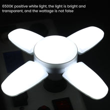 Load image into Gallery viewer, Fan Shaped Foldable LED Bulb 85-265V 40 Bulbs Deformation Suitable For Homes Warehouses and Garages Warm White Celling Light