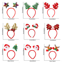 Load image into Gallery viewer, Christmas Headband Elk Santa Claus Snowman Christmas Tree Hair Band Kids Girls Hair Accessories Xmas New Year Decor Decorations For Home