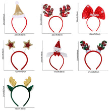 Load image into Gallery viewer, Christmas Headband Elk Santa Claus Snowman Christmas Tree Hair Band Kids Girls Hair Accessories Xmas New Year Decor Decorations For Home