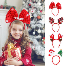 Load image into Gallery viewer, Christmas Headband Elk Santa Claus Snowman Christmas Tree Hair Band Kids Girls Hair Accessories Xmas New Year Decor Decorations For Home