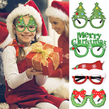 Load image into Gallery viewer, Christmas Glasses Glitter Decorative Glasses Kid Xmax Party Costume Eyeglasses Photo Props Christmas Decoration 2023 Navidad Gift