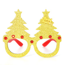 Load image into Gallery viewer, Christmas Glasses Glitter Decorative Glasses Kid Xmax Party Costume Eyeglasses Photo Props Christmas Decoration 2023 Navidad Gift