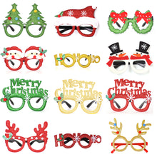 Load image into Gallery viewer, Christmas Glasses Glitter Decorative Glasses Kid Xmax Party Costume Eyeglasses Photo Props Christmas Decoration 2023 Navidad Gift