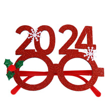 Load image into Gallery viewer, Christmas Glasses Glitter Decorative Glasses Kid Xmax Party Costume Eyeglasses Photo Props Christmas Decoration 2023 Navidad Gift