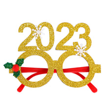 Load image into Gallery viewer, Christmas Glasses Glitter Decorative Glasses Kid Xmax Party Costume Eyeglasses Photo Props Christmas Decoration 2023 Navidad Gift