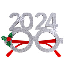 Load image into Gallery viewer, Christmas Glasses Glitter Decorative Glasses Kid Xmax Party Costume Eyeglasses Photo Props Christmas Decoration 2023 Navidad Gift