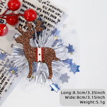 Load image into Gallery viewer, Christmas Girls Mesh Hair Clip Cute Antler Snowman Hairpin Kids Barrette Side Clip Headwear Hair Accessories Xmas Party Decoration