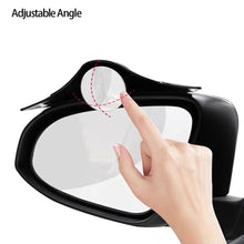 Load image into Gallery viewer, 2Pcs 360 Rotatable Car Blind Spot Mirror and Rain Eyebrow Auto Parking Safety Auxiliary Mirror Accessories