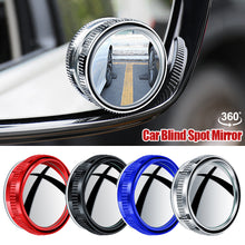 Load image into Gallery viewer, 2Pcs Car 360° Rotating Blind Spot Rear View Mirror Wide Angle Adjustable Round Mirror Suction Cup Convex Mirror