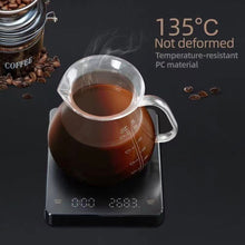 Load image into Gallery viewer, Digital Coffee Scale with Timer LED Screen Espresso USB 3kg/ 0.1g High Precision Measures in Oz/ml/g Kitchen Scale
