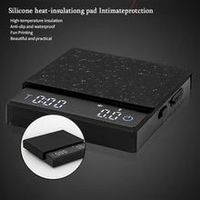 Load image into Gallery viewer, Digital Coffee Scale with Timer LED Screen Espresso USB 2kg/ 0.1g High Precision Measures in Oz/ml/g Kitchen Scale
