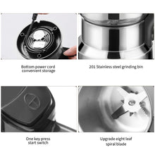 Load image into Gallery viewer, High Power Kitchen Multifunctional Electric Grinder Cereal Nuts Beans Spices Grains Grinder Machine Home Coffee Grinder