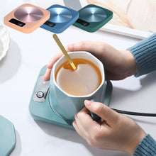 Load image into Gallery viewer, Electric Mug Mat Constant TemperatureIntelligent Warm Coaster for Coffee Milk Tea Office Home Office Desktop Cup Heater Gift