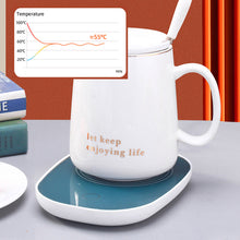 Load image into Gallery viewer, USB Power Suply Office Tea Coffee Cup Mug Desktop Warmer Cup Heater Thermostatic Coffee Milk Tea Cup Coaster Heating Mat