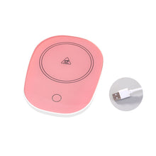 Load image into Gallery viewer, USB Power Suply Office Tea Coffee Cup Mug Desktop Warmer Cup Heater Thermostatic Coffee Milk Tea Cup Coaster Heating Mat