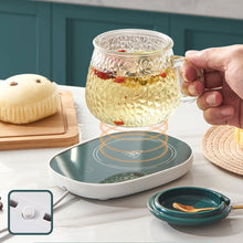 Load image into Gallery viewer, USB Power Suply Office Tea Coffee Cup Mug Desktop Warmer Cup Heater Thermostatic Coffee Milk Tea Cup Coaster Heating Mat