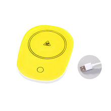 Load image into Gallery viewer, USB Power Suply Office Tea Coffee Cup Mug Desktop Warmer Cup Heater Thermostatic Coffee Milk Tea Cup Coaster Heating Mat