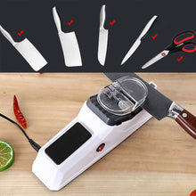 Load image into Gallery viewer, USB Electric Knife Sharpener Professional Electric Whetstone Easy Operate Safe for Straight Serrated Knives Scissors Tool