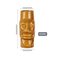 Load image into Gallery viewer, Hawaii Easter Island Tiki Cup Cocktail Cup Ceramic Porcelain Beer Wine Mug Party Cocktail Glass Cup Bar Decorations Gift