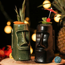 Load image into Gallery viewer, Hawaii Easter Island Tiki Cup Cocktail Cup Ceramic Porcelain Beer Wine Mug Party Cocktail Glass Cup Bar Decorations Gift