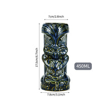 Load image into Gallery viewer, Hawaii Easter Island Tiki Cup Cocktail Cup Ceramic Porcelain Beer Wine Mug Party Cocktail Glass Cup Bar Decorations Gift