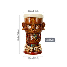 Load image into Gallery viewer, Hawaii Easter Island Tiki Cup Cocktail Cup Ceramic Porcelain Beer Wine Mug Party Cocktail Glass Cup Bar Decorations Gift