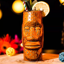 Load image into Gallery viewer, Hawaii Easter Island Tiki Cup Cocktail Cup Ceramic Porcelain Beer Wine Mug Party Cocktail Glass Cup Bar Decorations Gift