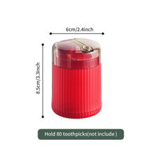 Load image into Gallery viewer, Pop-up Automatic Toothpick Dispenser Portable Plastic Toothpick Holder Container Creative Press Toothpick Storage Box Organizer