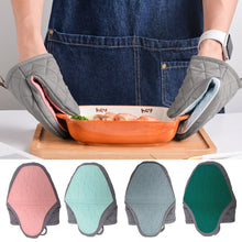 Load image into Gallery viewer, Non-slip Silicone Anti-scalding Oven Gloves Mitts Kitchen Oven Gloves Tray Dish Bowl Holder Baking Cooking Hand Clip for BBQ