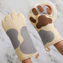 Load image into Gallery viewer, Cute Cartoon Cat Paws Oven Mitts Cat Claw Cotton Baking Insulation Gloves Microwave Heat Resistant Anti-scald Non-slip Glove